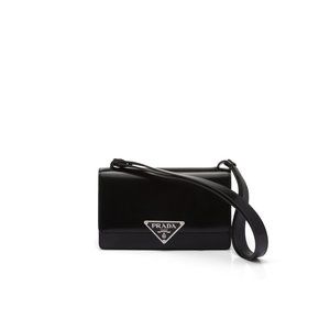 Prada Prada Brushed-Leather Bag Black